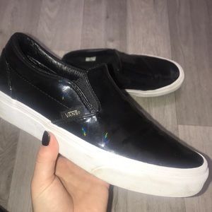 Black holographic vans